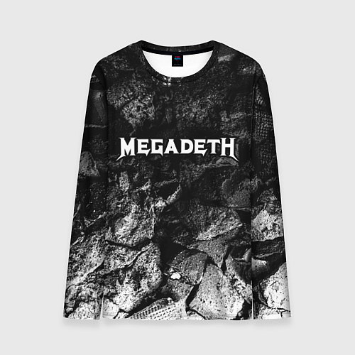 Мужской лонгслив Megadeth black graphite / 3D-принт – фото 1