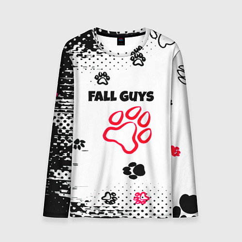 Мужской лонгслив Fall Guys kids game pattern / 3D-принт – фото 1