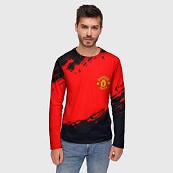 Лонгслив мужской Manchester United colors sport, цвет: 3D-принт — фото 2