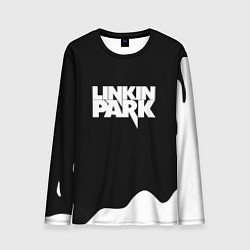 Лонгслив мужской Linkin park краска белая, цвет: 3D-принт