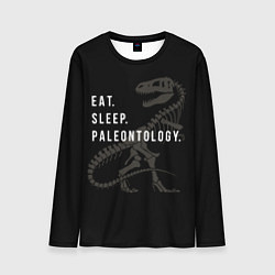 Мужской лонгслив Eat sleep paleontology