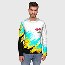 Лонгслив мужской Теккен краски файтинг, цвет: 3D-принт — фото 2