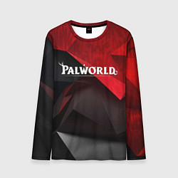 Лонгслив мужской Palworld red black abstract, цвет: 3D-принт