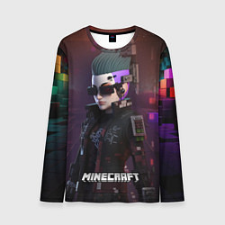 Лонгслив мужской Minecraft matrix woman, цвет: 3D-принт