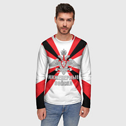 Лонгслив мужской Инженерные войска РФ, цвет: 3D-принт — фото 2