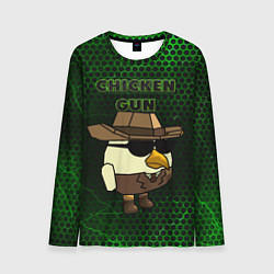 Мужской лонгслив Chicken gun green