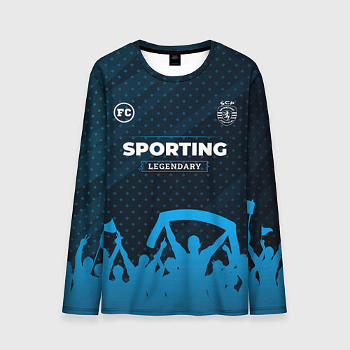 Мужской лонгслив Sporting legendary форма фанатов / 3D-принт – фото 1