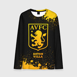 Мужской лонгслив Aston Villa - gold gradient