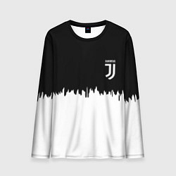 Мужской лонгслив Juventus белый огонь текстура