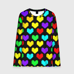 Лонгслив мужской Undertale heart pattern, цвет: 3D-принт