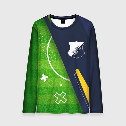 Мужской лонгслив Hoffenheim football field / 3D-принт – фото 1