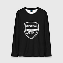 Мужской лонгслив Arsenal fc белое лого