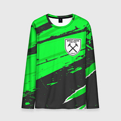 Лонгслив мужской West Ham sport green, цвет: 3D-принт
