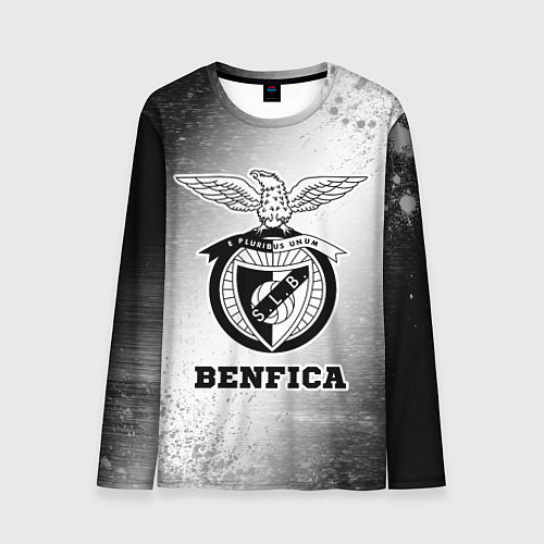 Мужской лонгслив Benfica sport на светлом фоне / 3D-принт – фото 1