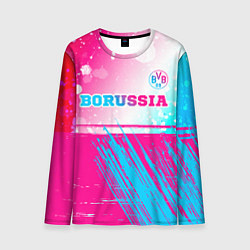 Лонгслив мужской Borussia neon gradient style посередине, цвет: 3D-принт