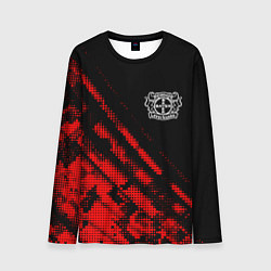 Лонгслив мужской Bayer 04 sport grunge, цвет: 3D-принт