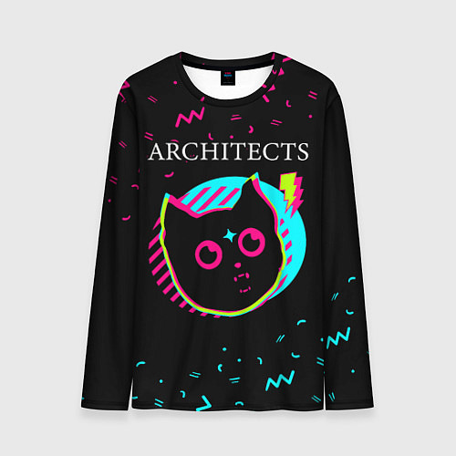 Мужской лонгслив Architects - rock star cat / 3D-принт – фото 1