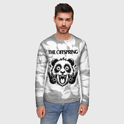 Лонгслив мужской The Offspring рок панда на светлом фоне, цвет: 3D-принт — фото 2