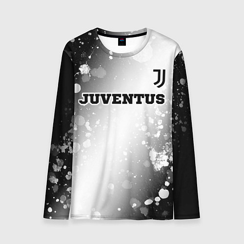 Мужской лонгслив Juventus sport на светлом фоне посередине / 3D-принт – фото 1