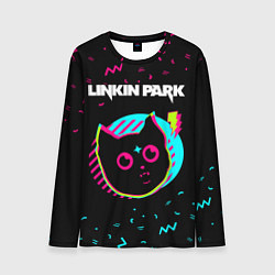 Мужской лонгслив Linkin Park - rock star cat