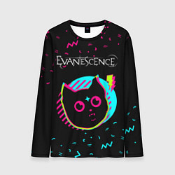Лонгслив мужской Evanescence - rock star cat, цвет: 3D-принт