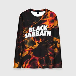 Лонгслив мужской Black Sabbath red lava, цвет: 3D-принт
