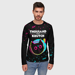 Лонгслив мужской Thousand Foot Krutch - rock star cat, цвет: 3D-принт — фото 2