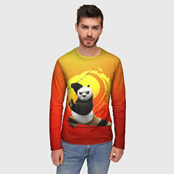 Лонгслив мужской Мастер По - Кунг-фу панда, цвет: 3D-принт — фото 2