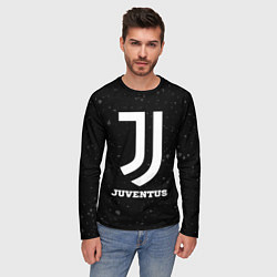 Лонгслив мужской Juventus sport на темном фоне, цвет: 3D-принт — фото 2