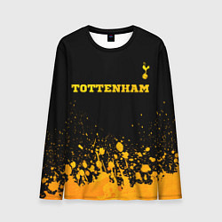 Лонгслив мужской Tottenham - gold gradient посередине, цвет: 3D-принт