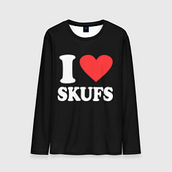 Мужской лонгслив I love skufs