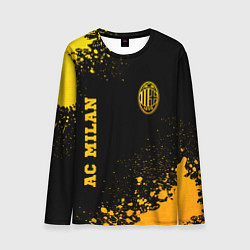 Мужской лонгслив AC Milan - gold gradient вертикально