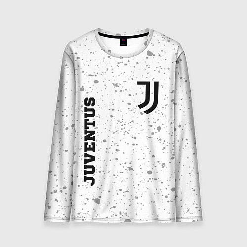 Мужской лонгслив Juventus sport на светлом фоне вертикально / 3D-принт – фото 1