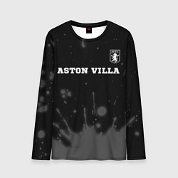 Мужской лонгслив Aston Villa sport на темном фоне посередине