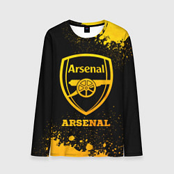 Мужской лонгслив Arsenal - gold gradient