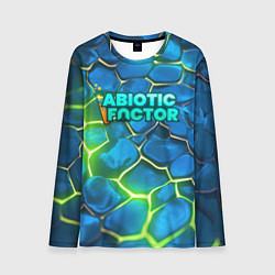 Мужской лонгслив Abiotic Factor logo bright neon