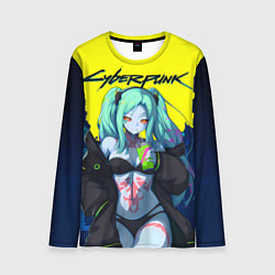 Мужской лонгслив Ребекка - бегущие по краю