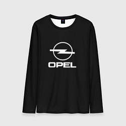 Мужской лонгслив Opel logo white