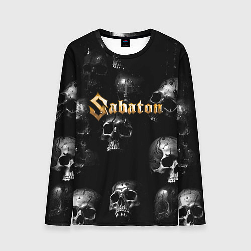 Мужской лонгслив Sabaton - logo rock group / 3D-принт – фото 1