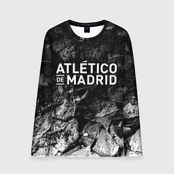 Лонгслив мужской Atletico Madrid black graphite, цвет: 3D-принт