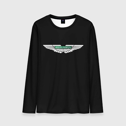 Мужской лонгслив Aston Martin logo / 3D-принт – фото 1