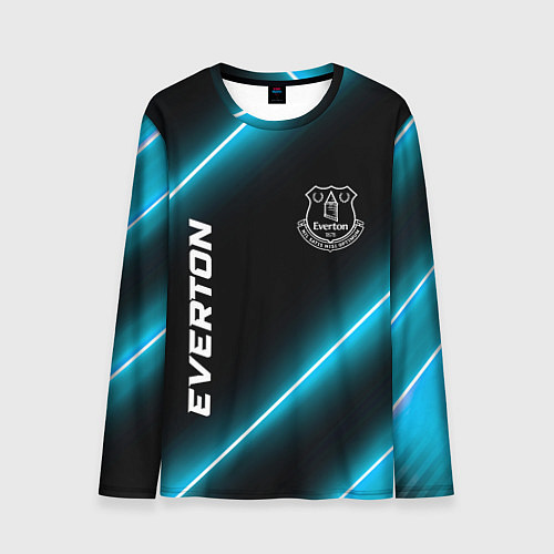 Мужской лонгслив Everton неоновые лампы / 3D-принт – фото 1