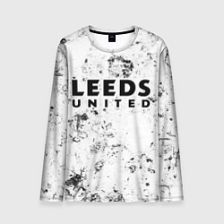 Лонгслив мужской Leeds United dirty ice, цвет: 3D-принт