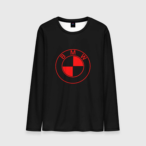 Мужской лонгслив BMW red logo / 3D-принт – фото 1