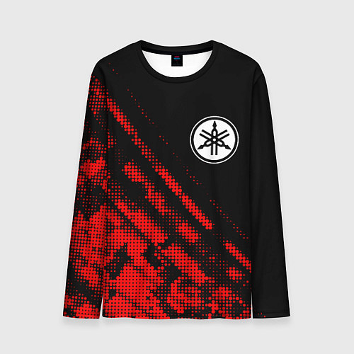 Мужской лонгслив Yamaha sport grunge / 3D-принт – фото 1