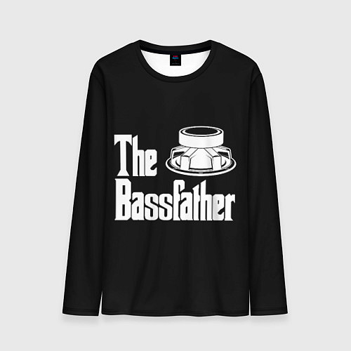 Мужской лонгслив Басс папа / 3D-принт – фото 1