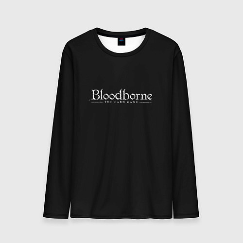 Мужской лонгслив Bloodborne logo / 3D-принт – фото 1