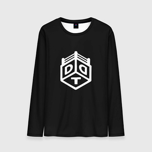 Мужской лонгслив ДДТ лого белое лого / 3D-принт – фото 1