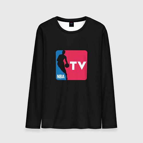 Мужской лонгслив NBA tv logo / 3D-принт – фото 1