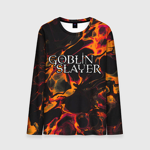 Мужской лонгслив Goblin Slayer red lava / 3D-принт – фото 1
